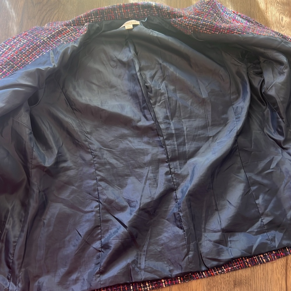 Coldwater Creek Women's Multicolor Tweed Jacket W18 - Picture 7 of 11